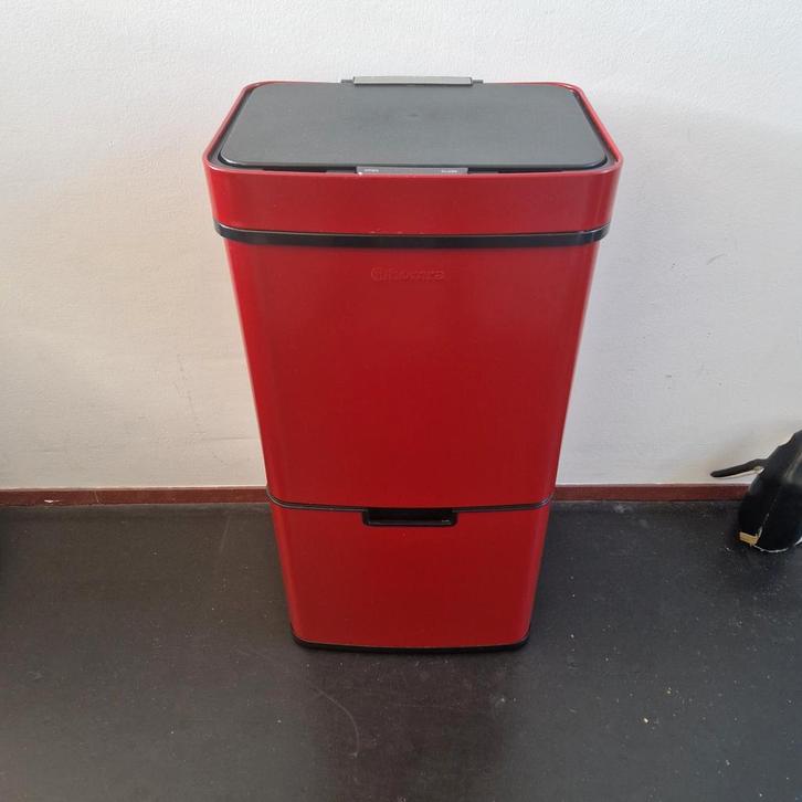 Homra Nexo Prullenbak Afvalscheiding 72 Liter | Met Sensor, Huis en Inrichting, Woonaccessoires | Prullenbakken, Gebruikt, Metaal