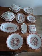 servies rood/wit, Antiek en Kunst, Antiek | Servies los, Ophalen