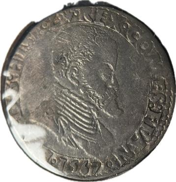 Phillips daalder 1/5 1567 zilver beschikbaar voor biedingen