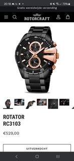 New Rotator Watch!!!, Sieraden, Tassen en Uiterlijk, Horloges | Heren, Ophalen of Verzenden, Nieuw, Staal, Overige merken