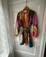 Nieuw zijden indiase sari kimono vest jasje Les Jumelles M L, Nieuw, Ophalen of Verzenden, Les Jumellese