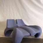 Design dubbele chaise longue Max Jungblut, gestoffeerd met k, Ophalen