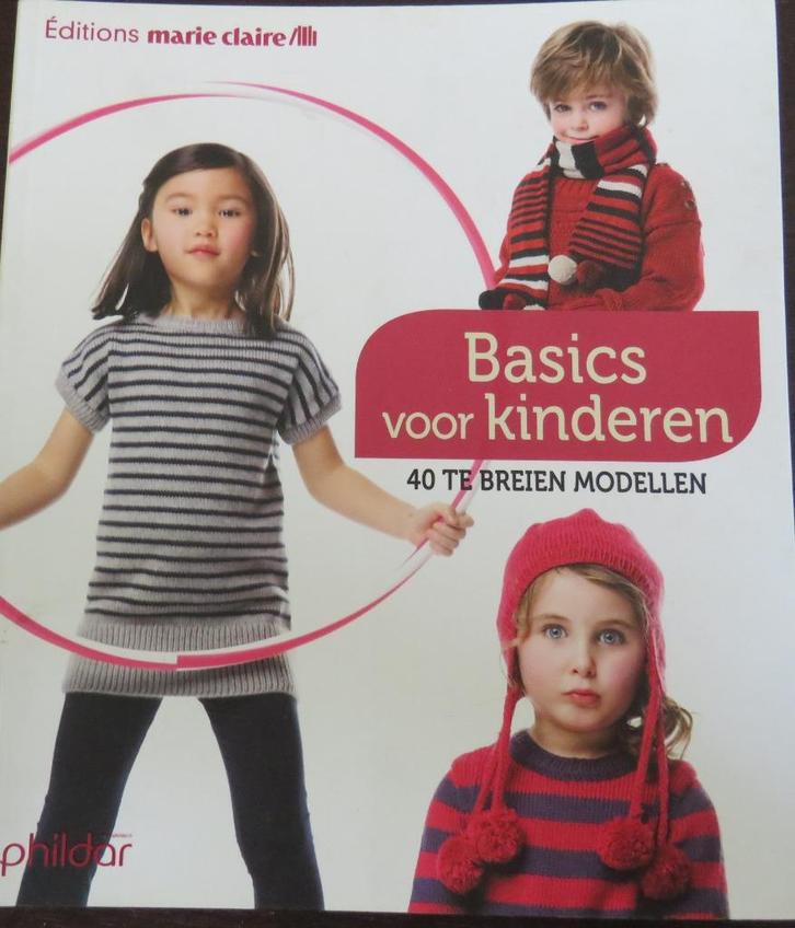 Marie Claire Phildar Basics voor kinderen 40 modellen breien, Hobby en Vrije tijd, Breien en Haken, Zo goed als nieuw, Breien