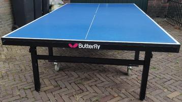 Professionele Butterfly Centrefold Rolloway Tafeltennistafel beschikbaar voor biedingen