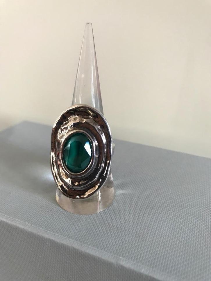 Uno de 50 ring (55) (225,- = 72,50) oval chunky ring, Sieraden, Tassen en Uiterlijk, Ringen, Nieuw, Dame of Heer, 18 tot 19, Zilver