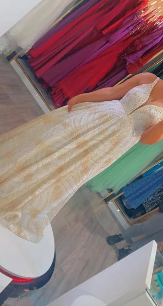 Feest/trouwjurk NIEUW, Kleding | Dames, Trouwkleding en Trouwaccessoires, Nieuw, Trouwjurk, Wit, Ophalen