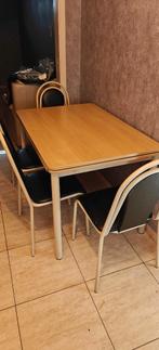 Keukentafel met stoelen, Huis en Inrichting, Tafels | Eettafels, Ophalen, Gebruikt, Overige materialen, 50 tot 100 cm