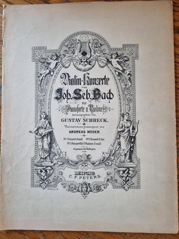 Violin-Konzerte von Jon. Seb. Bach (Schreck/Moser) beschikbaar voor biedingen