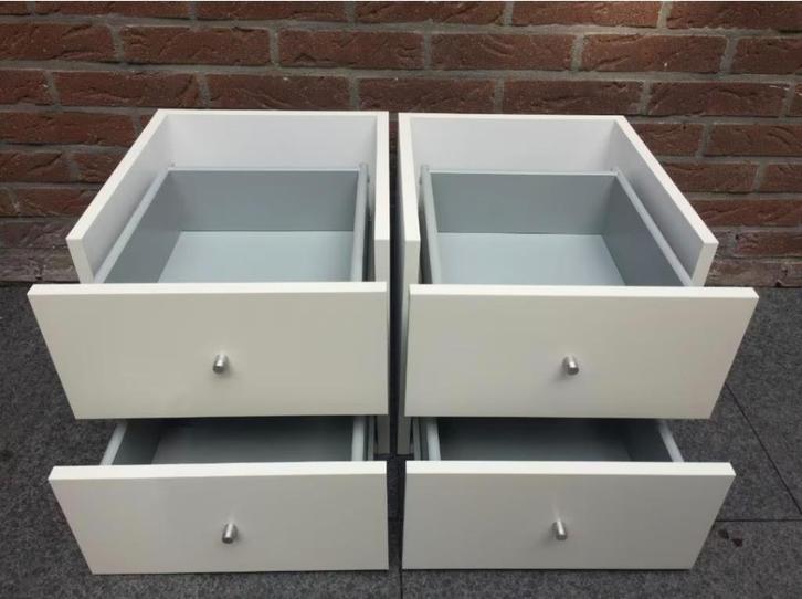 12x Kallax Expedit LADES & 2x DEUREN inc. Inzetten Ikea wit, Huis en Inrichting, Woonaccessoires | Schalen en Manden, Zo goed als nieuw