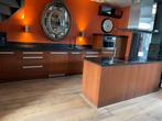 Complete keuken met kookeiland – arduin natuursteen bladen, Huis en Inrichting, Ophalen, Gebruikt, Bruin, Overige typen