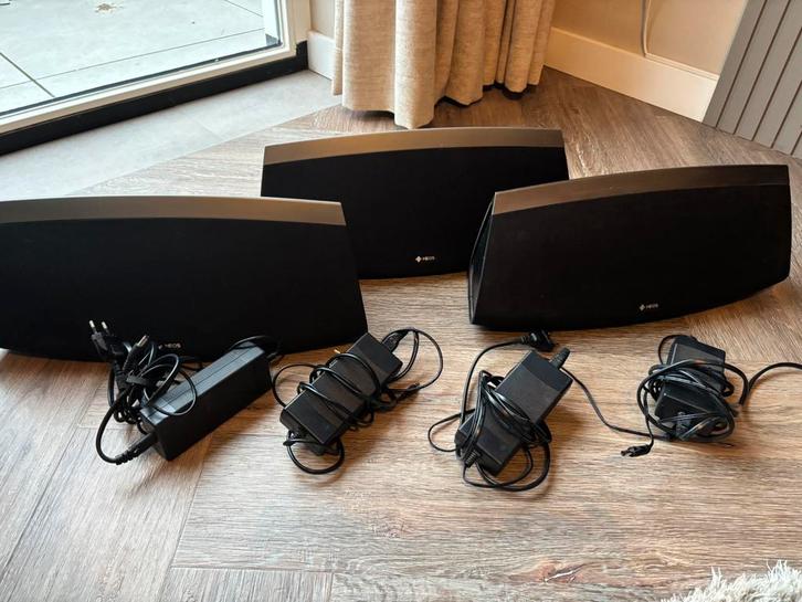 Denon HEOS set: 3 HEOS 7 speakers + HEOS subwoofer, Audio, Tv en Foto, Home Cinema-sets, Gebruikt, Overige spelers, Overige systemen