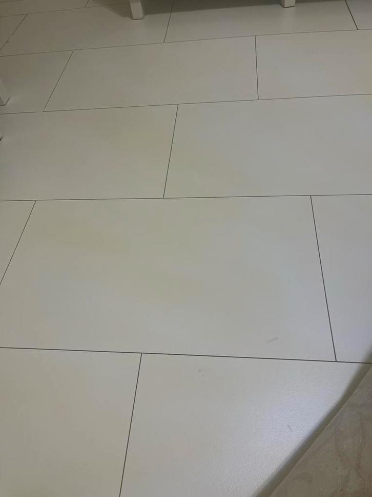 Witte klik tegel vloer (42m2) - Zelf uit te halen, Doe-het-zelf en Verbouw, Vloerdelen en Plavuizen, Gebruikt, Laminaat, Kunststof