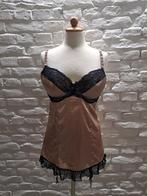 Bodysuit babydoll censored maat 80D, Censored, Verzenden, Beige, BH