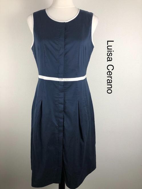 Luisa Cerano Jurk  (mt: 38) 18,1/7902, Kleding | Dames, Jurken, Zo goed als nieuw, Maat 38/40 (M), Blauw, Knielengte, Ophalen of Verzenden