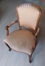 Armstoel – Lodewijk XV Stijl, Ophalen, Gebruikt, Bruin, Eén