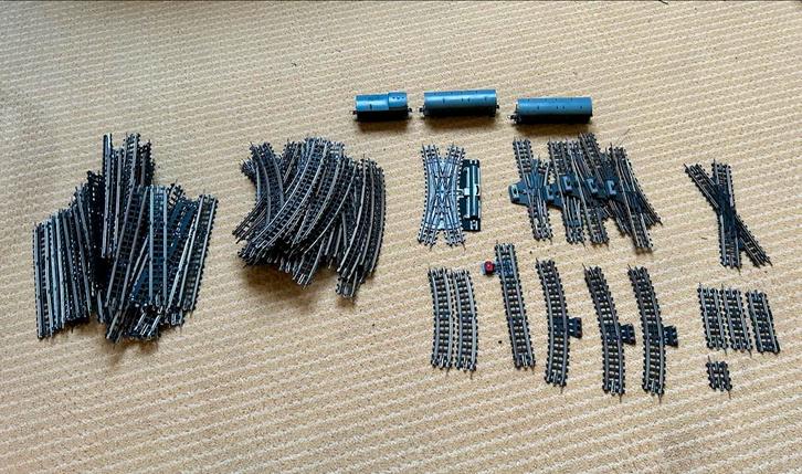 Vintage Trix wagons en rails, Hobby en Vrije tijd, Modeltreinen | H0, Gebruikt, Wagon, Wisselstroom, Trix, Analoog, Ophalen of Verzenden