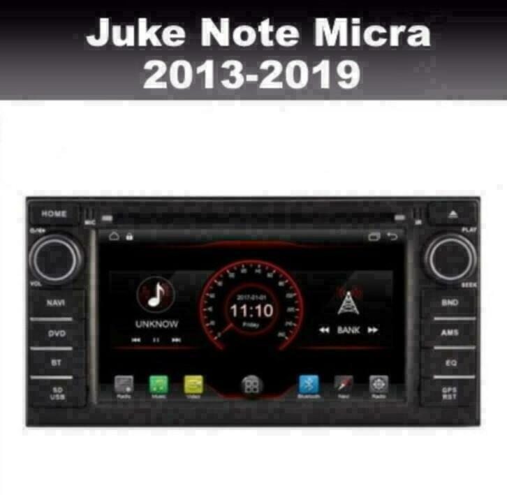 Nissan Note Juke Micra radio navigatie android 10 wifi dab, Auto diversen, Autoradio's, Ophalen