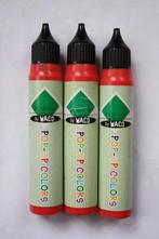 3 stuks waco pop-up colors rood a 40ml, Hobby en Vrije tijd, Verzenden, Nieuw, Potlood of Stift