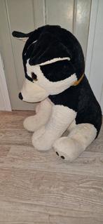 Grote knuffelhond husky 80 cm hoog, Ophalen, Gebruikt, Hond