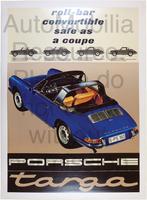 Porsche 911 Targa 1966/67 dealer poster origineel Perfect, Ophalen