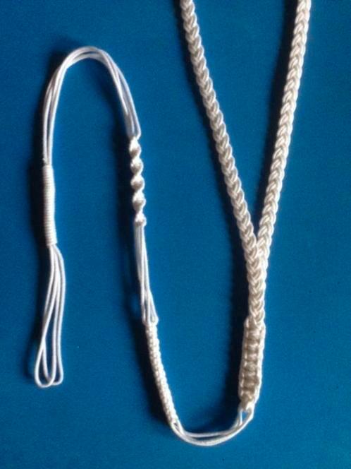 Traditioneel Scouting Fluitkoord van wit katoen, Verzamelen, Scouting, Nieuw, Embleem, Speld of Insigne, Ophalen of Verzenden