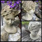 Borstbeeldje Vrouwbuste -hoofd-buste meisje- Brocante, Ophalen of Verzenden, Nieuw, Beton, Mensenbeeld
