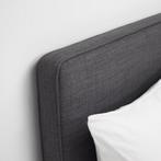 DUNVIK IKEA Cover divan bed, Skiftebo dark grey, 140x200 cm, Ophalen of Verzenden, 140 cm, Zo goed als nieuw, Tweepersoons