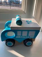 Houten politie auto van hout- blauw-wit en houtkleur., Ophalen, Zo goed als nieuw, Overige typen