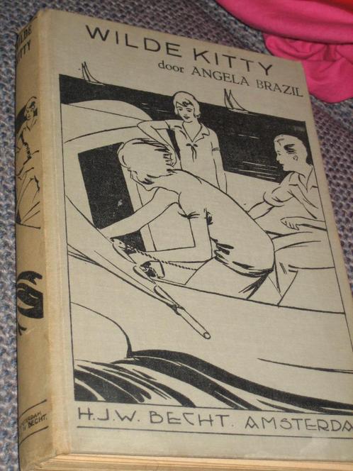 1e Druk 1920 Wilde Kitty- Angela Brazil Illustrator Pieck, Boeken, Kinderboeken | Jeugd | 13 jaar en ouder, Gelezen, Verzenden