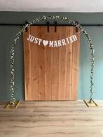 Te huur Backdrop/ boog voor Bruiloft/Huwelijk, Ophalen, Zo goed als nieuw, Geboorte of Huwelijk