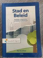Elly Straatman - Stad en Beleid, Maatschappij en Samenleving, Ophalen of Verzenden, Zo goed als nieuw, Elly Straatman