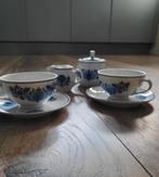 Vintage Société Céramique Maastricht servies – 4-delig, Huis en Inrichting, Keuken | Servies, Ophalen of Verzenden, Porselein