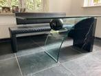 Unieke glazen design eettafel Kuma, Huis en Inrichting, Tafels | Eettafels, Ophalen, 100 tot 150 cm, 200 cm of meer, Zo goed als nieuw