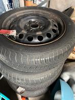 4x Velgen + Winterbanden - Peugeot 107/Citroen C1/Aygo, Auto-onderdelen, Banden en Velgen, 14 inch, Gebruikt, 155 mm, Banden en Velgen