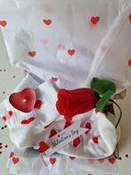 Leuke sokken met hartjes - Valentijnsdag cadeau!, Kleding | Dames, Sokken en Kniesokken, Wit, Maat 35 t/m 38, Nieuw