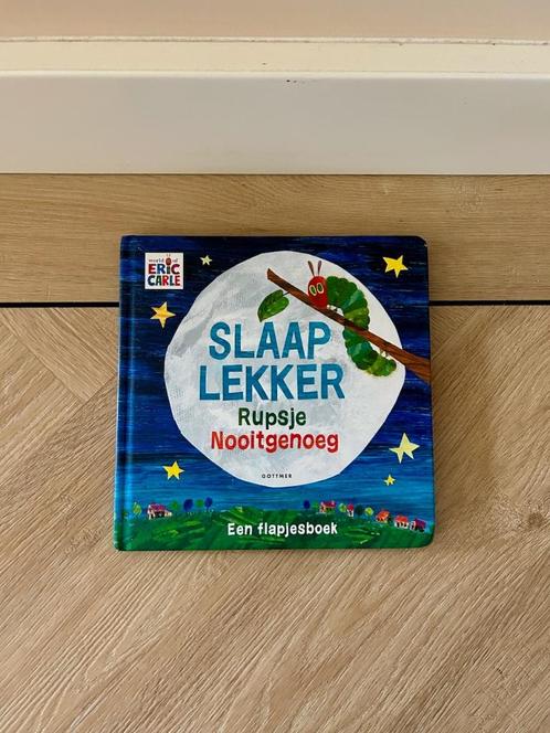 Flapjesboek  Slaap lekker Rupsje Nooitgenoeg - Eric Carle, Boeken, Kinderboeken | Baby's en Peuters, Zo goed als nieuw, 1 tot 2 jaar