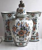 Vintage Set van drie delft vazen, Ophalen of Verzenden