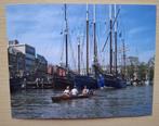 Foto van zeilschepen en roeiers Veerhaven Rotterdam 2007, Verzenden, 1980 tot heden, Foto, Nieuw