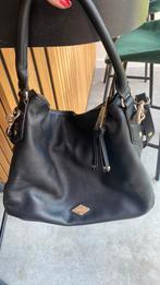 Zwarte leren tas vsn Smaak Amsterdam( 30x30), Ophalen of Verzenden, Zo goed als nieuw, Zwart, Handtas