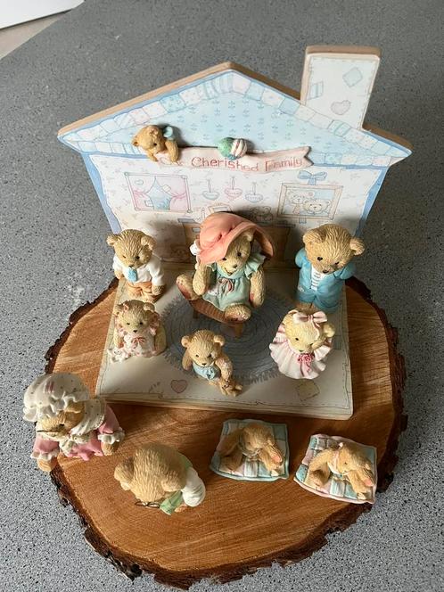 Cherished Teddies, Our Cherished Family complete serie, Verzamelen, Beren en Cherished Teddies, Zo goed als nieuw, Beeldje, Cherished Teddies
