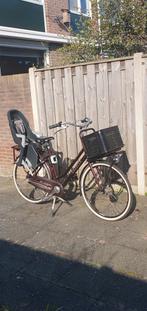 Gazelle moederfiets 28 inch met kinderzitje, bak en slot, Fietsen en Brommers, Versnellingen, 56 cm of meer, Zo goed als nieuw