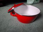 Mooie rode braadpan geschikt voor alle warmtebronnen, Huis en Inrichting, Keuken | Potten en Pannen, Ophalen of Verzenden