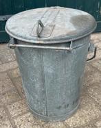 Zinken Vuilnisemmer, Ophalen, Gebruikt, 40 liter of meer, Metaal