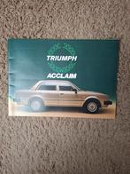 Autofolder Triumph Acclaim, Verzenden, Overige merken