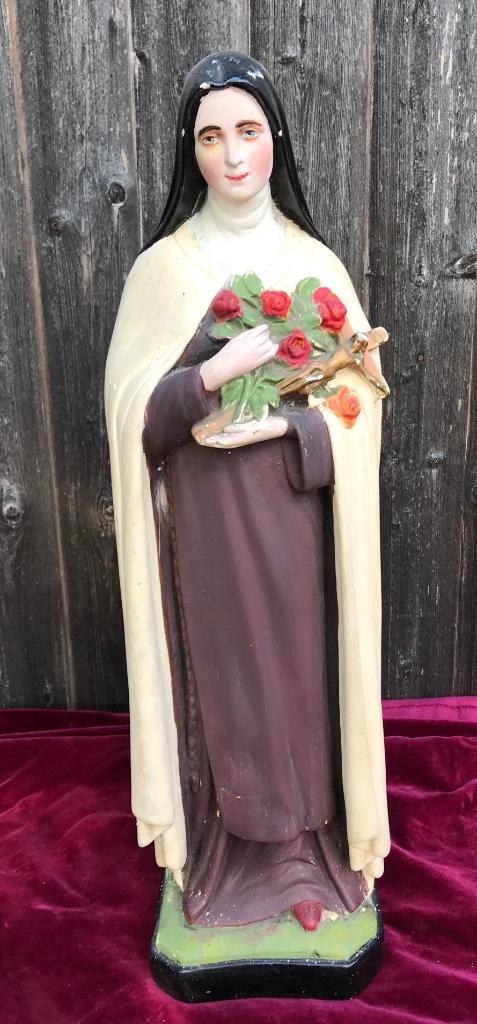 oud heilige beeld van Theresia van Lisieux., Verzamelen, Religie, Zo goed als nieuw, Beeld(je), Ophalen