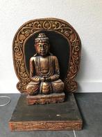 Houtsnijwerk boeddha in altaar handwerk, Verburgt Vintage, Nieuw, Ophalen of Verzenden, https://verburgtvintage.nl/#contact
