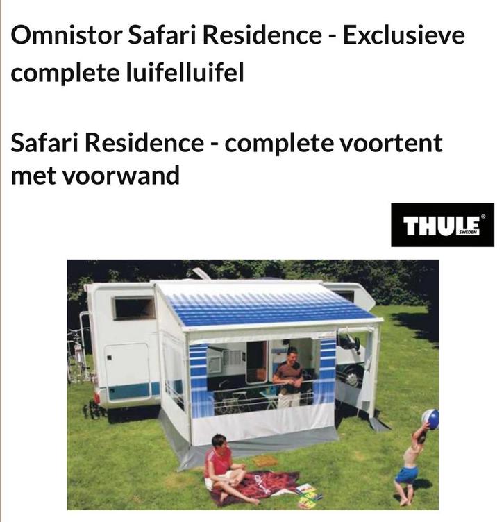 Thule/Omnistore Safari Residence Luifel/Voortent, Caravans en Kamperen, Camper-accessoires, Zo goed als nieuw, Ophalen