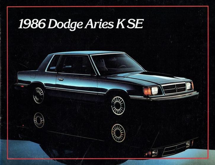 Folder Dodge Aries K SE (1986), Boeken, Auto's | Folders en Tijdschriften, Gelezen, Overige merken, Verzenden