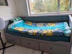 Bed, Huis en Inrichting, Ophalen, Eenpersoons, Wit, Hout