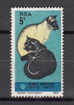 RSA met 2 katten zwart en wit 1972, Postzegels en Munten, Postzegels | Afrika, Verzenden, Zuid-Afrika, Gestempeld